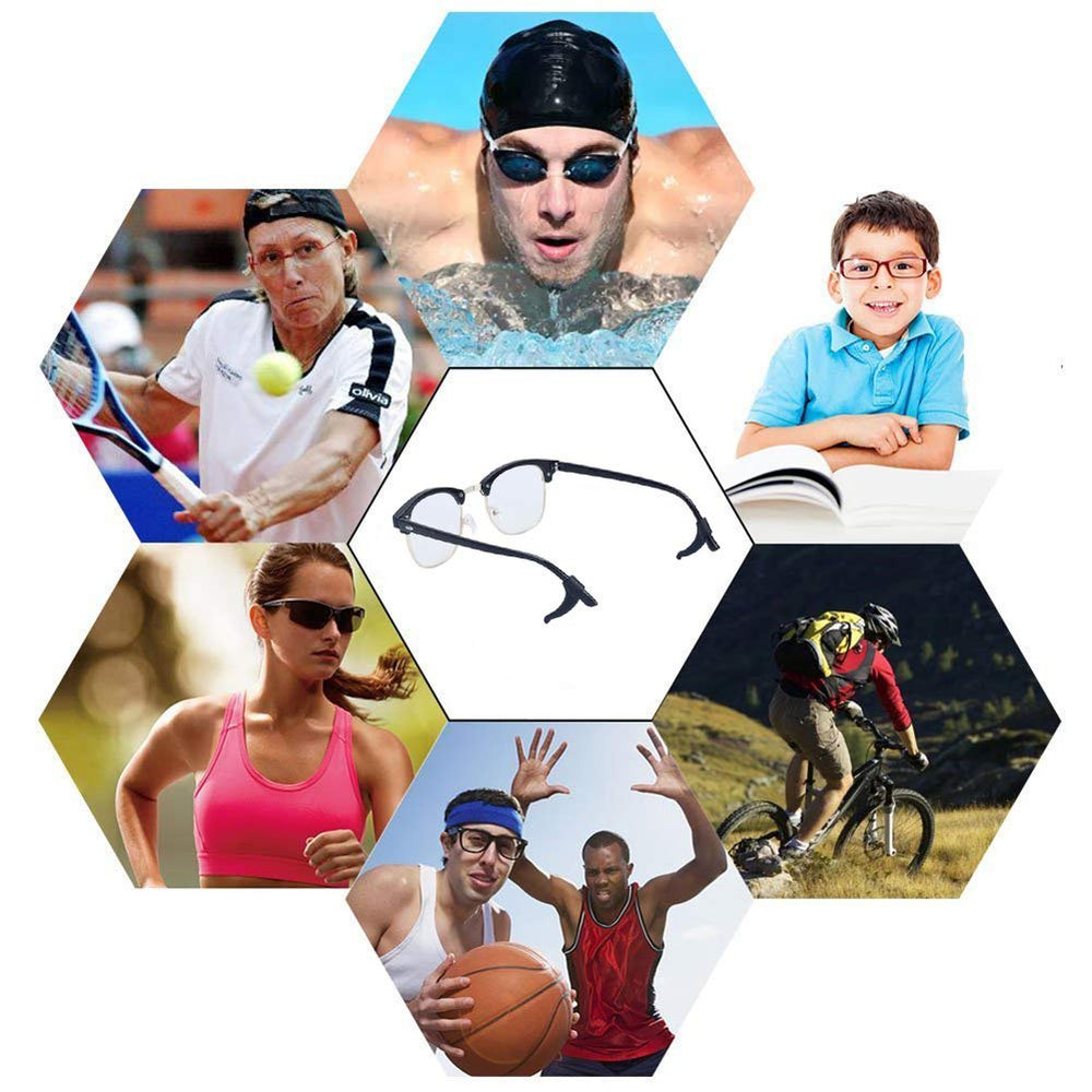 Package contents: sleeve retainers, round retainers, ear hooks, nose pads