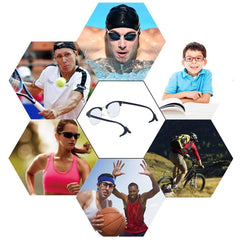 Package contents: sleeve retainers, round retainers, ear hooks, nose pads