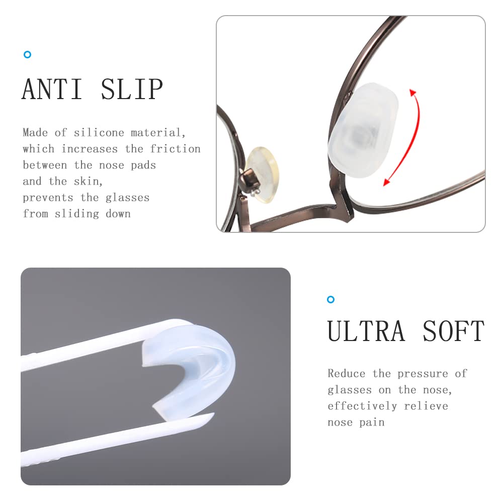 Package includes 18 nose pad covers and cleaning cloth