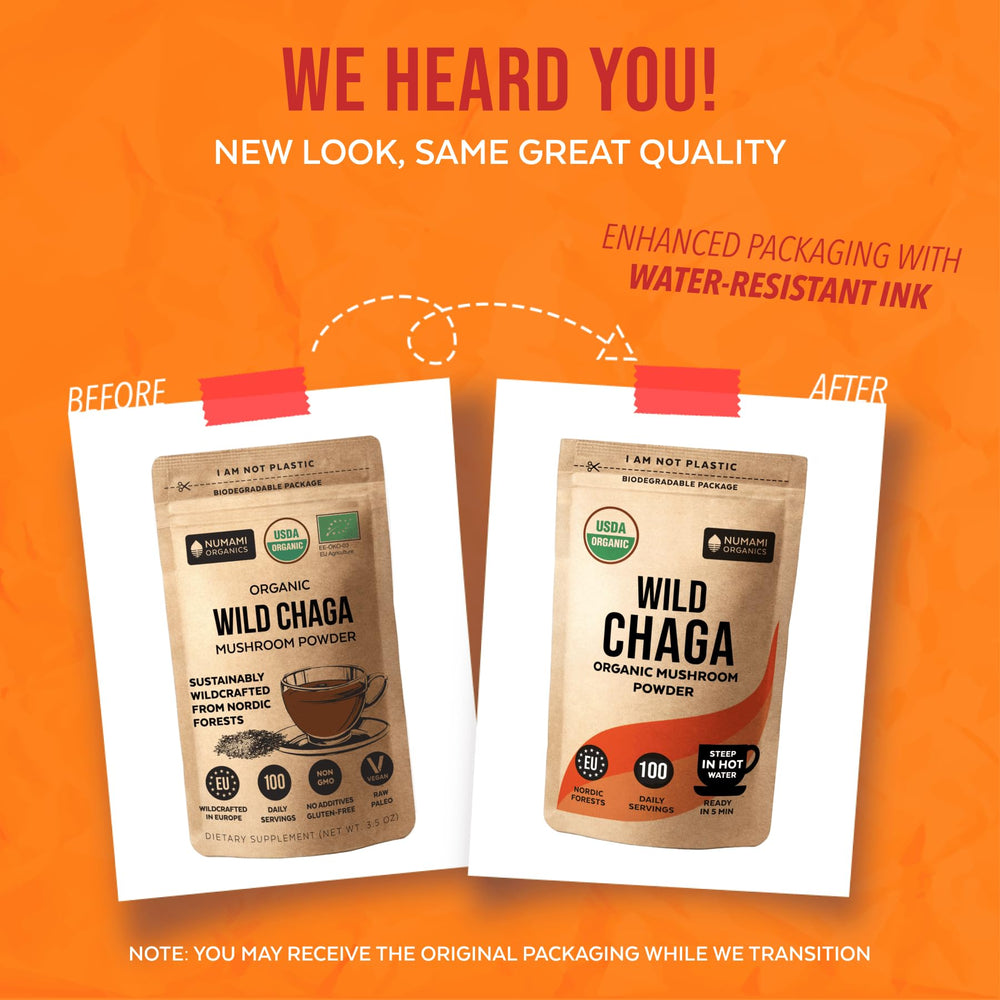 Eco-friendly packaging for Chaga powder