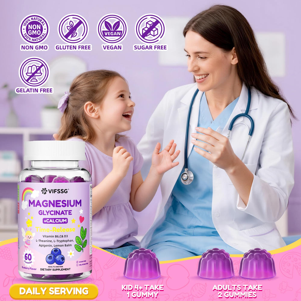 Boxed 2-pack magnesium glycinate gummies