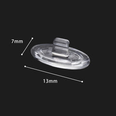 Package includes 6 pairs of nose pads and screws