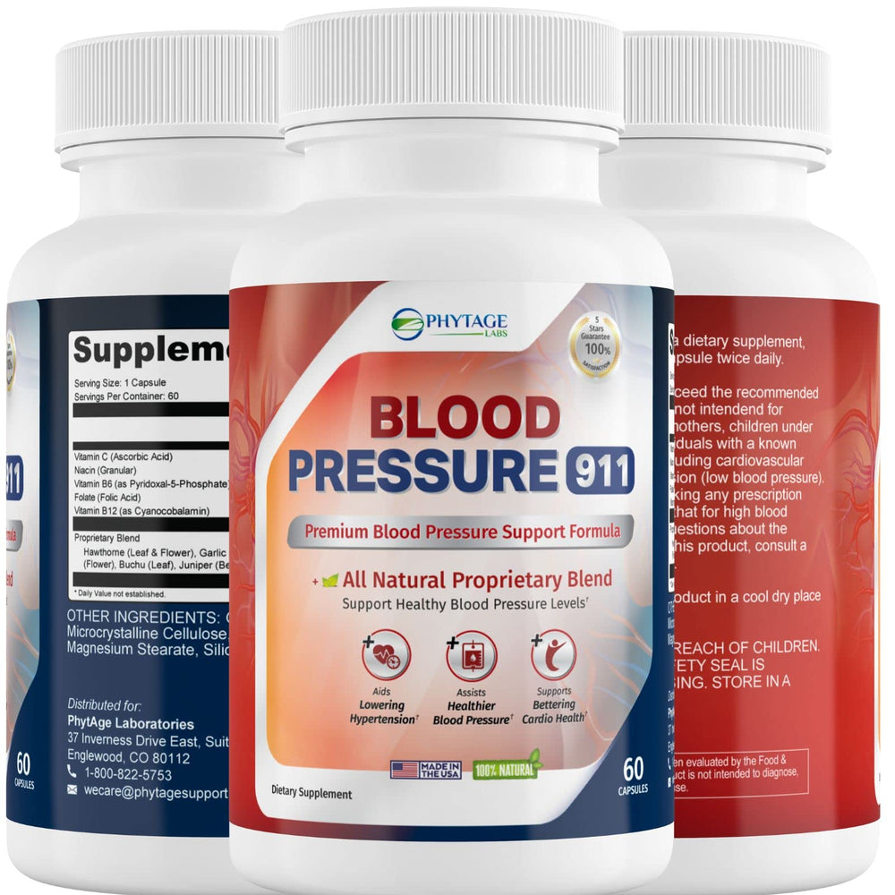 Packaging box for Blood Pressure 911 60 capsules