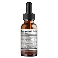 Product packaging with usage instructions for the drops