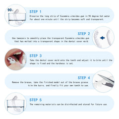 Box packaging with whitening kit contents