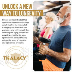 Nutrition facts and packaging information for Thalacy Spermidine