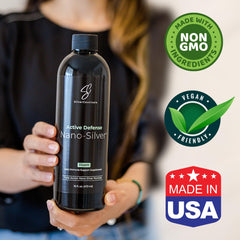 16oz bottle packaging of nano colloidal silver