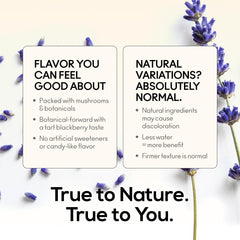 Eco-friendly packaging for TrueMushroom Sleep Support Gummies
