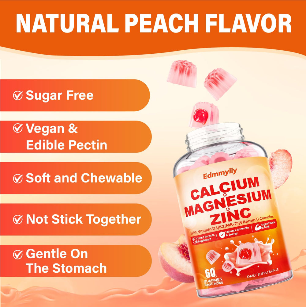 Front packaging view of vegan gummies bottle