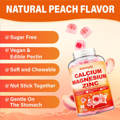 Front packaging view of vegan gummies bottle