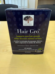 Front view of Hair GRO packaging