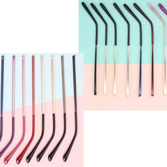 Packaging and instruction card for temple arms kit