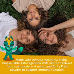 Packaging label showcasing Ashwagandha KSM-66