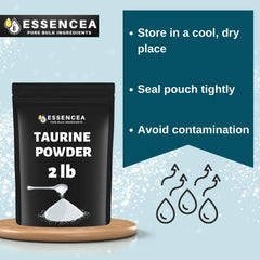 Packaging may vary for Essencea Taurine Powder 2lb