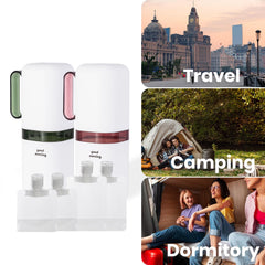 Packaging display of the travel toothbrush set and 4pc bag