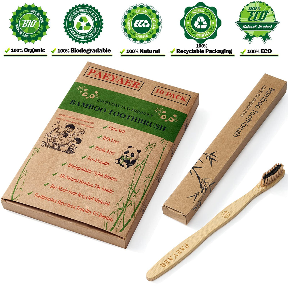 Eco-friendly packaging for bamboo toothbrushes