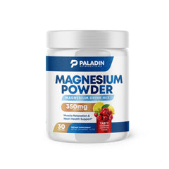 Paladin Nutraceuticals Magnesium Powder canister label with Cranberry Lemonade flavor