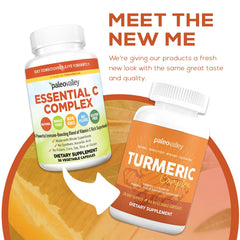 Organic Turmeric Complex capsules with coconut oil and black pepper