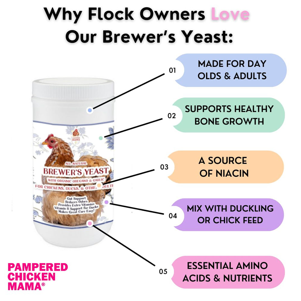 Pampered Chicken Mama Brewer's Yeast packaging label