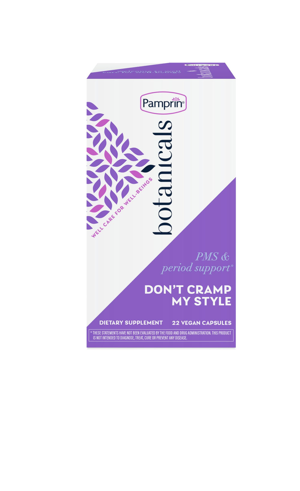Pamprin Botanicals PMS & Period Support packaging