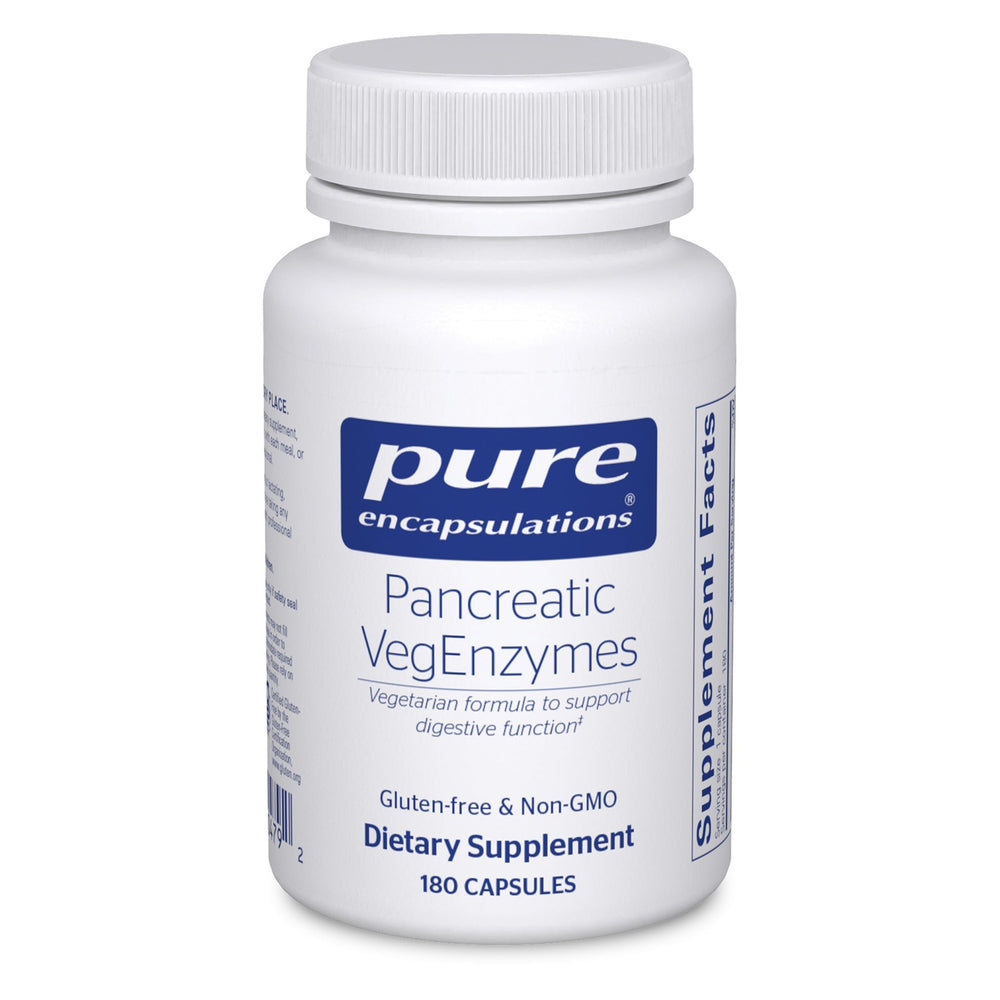 Bottle front view of Pure Encapsulations Pancreatic VegEnzymes