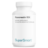 Bottle of Supersmart Pancreatin 10X 4000 per Day (120 DR Capsules) - product hero