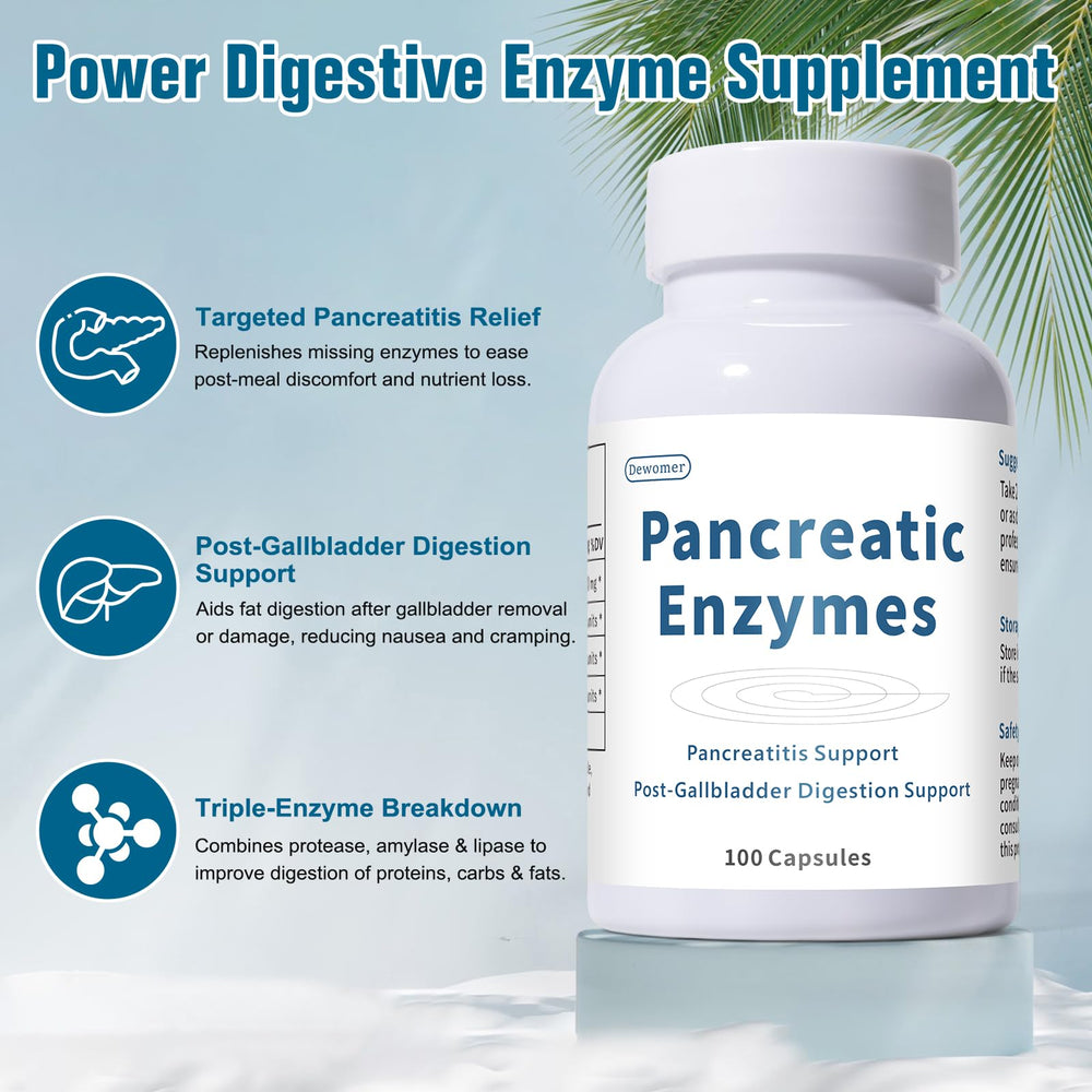 Graphic illustrating protease, amylase and lipase enzymes.