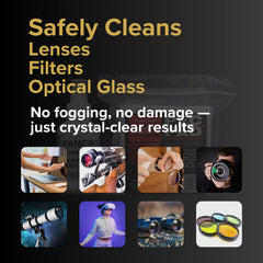 Graphic showing Pancro is safe on multi-coated optics