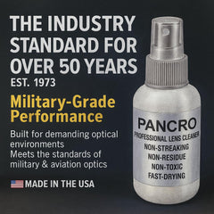 Lenses and devices cleaned by Pancro cleaner