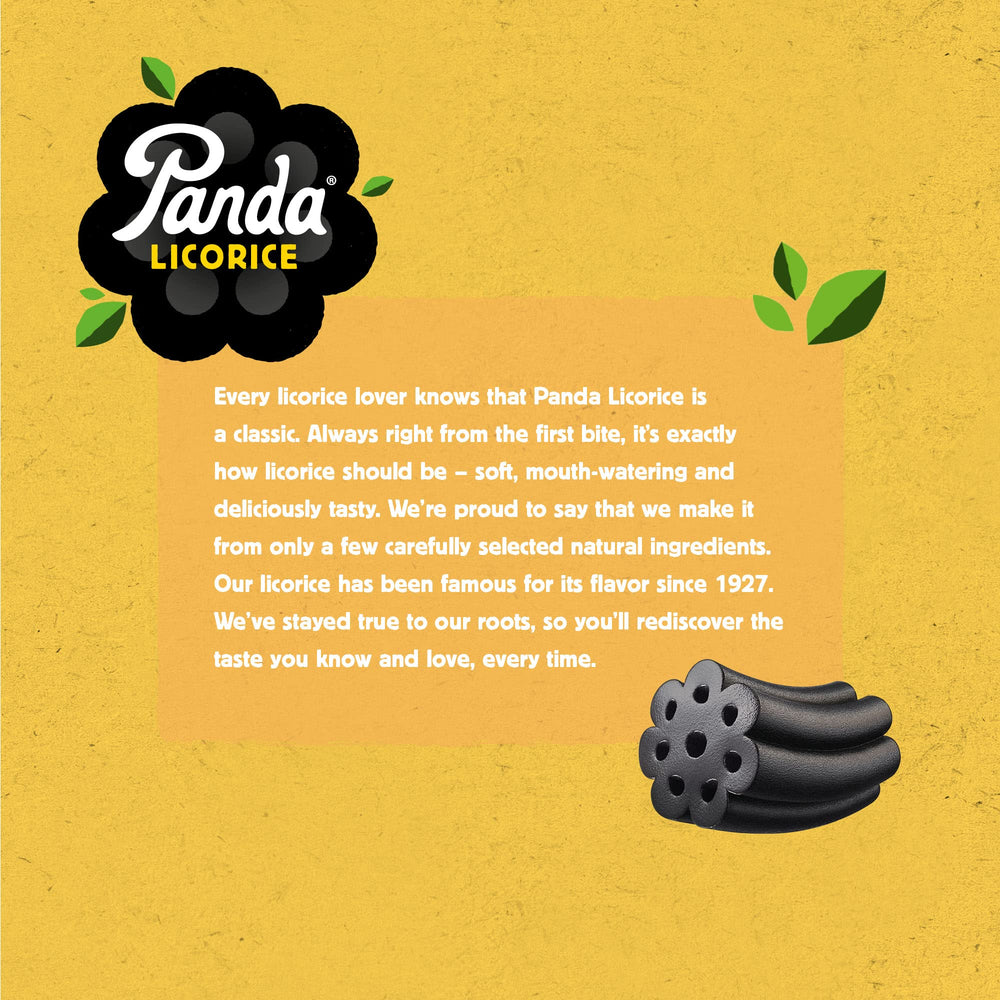 Resealable bags of Panda licorice 7oz each
