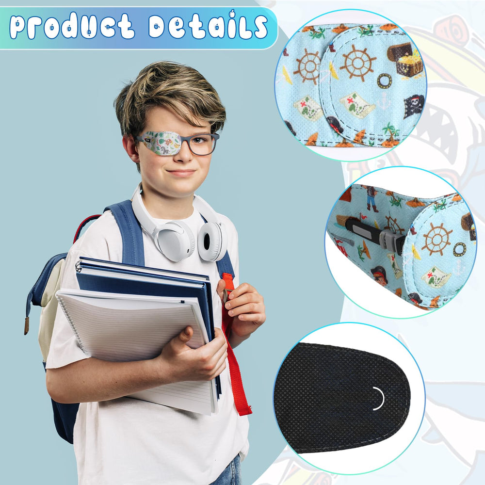 Monkey design eye patch included in the set