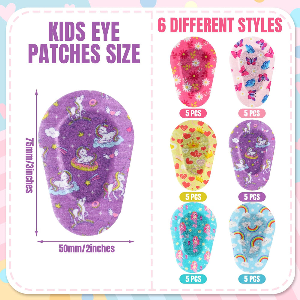 Six styles patterns: mermaid, unicorn, butterflies, rainbow and more