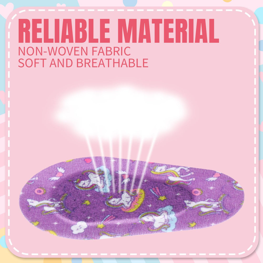 Close-up of soft non-woven fabric and adhesive backing