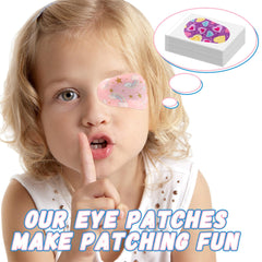 Breathable toddler eye patch for lazy eye therapy