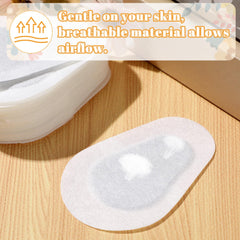 Latex-free disposable eye patch showing 3.3 x 2.3 inch size