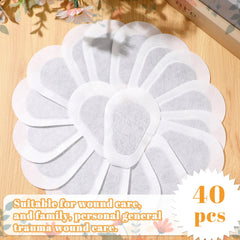 Easy-to-apply eye patch on a white surface