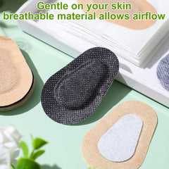 Latex-free adhesive eye patch design