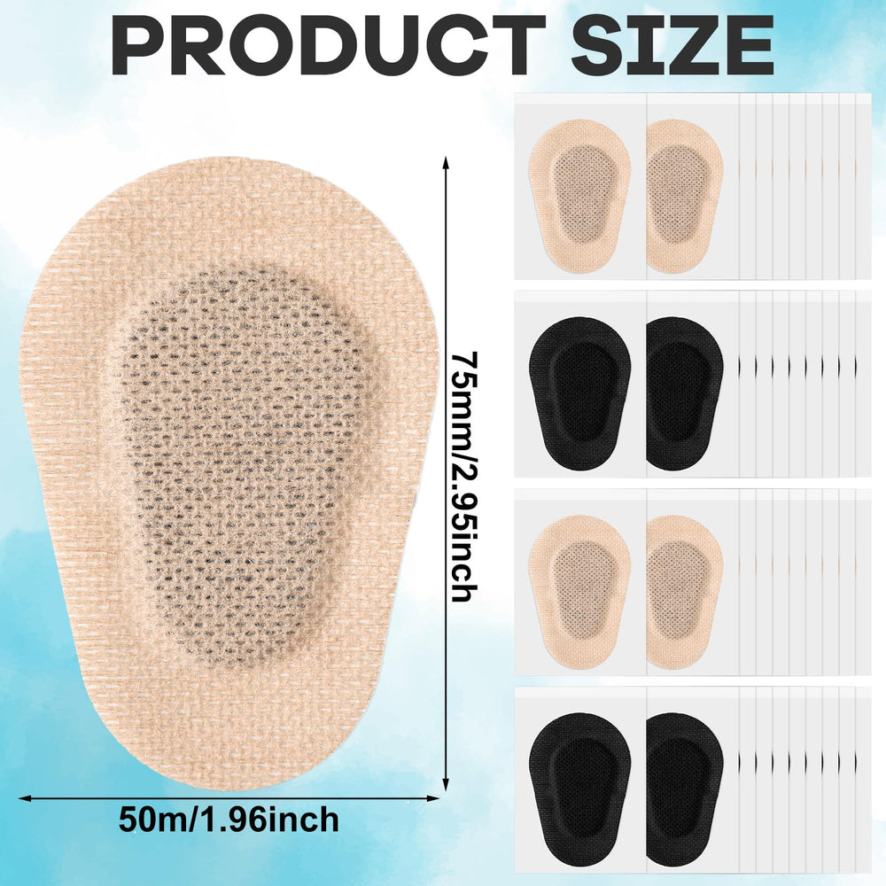 Close-up of non-woven cotton eye patch material