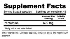 Healthy lipid metabolism concept with Pantethine