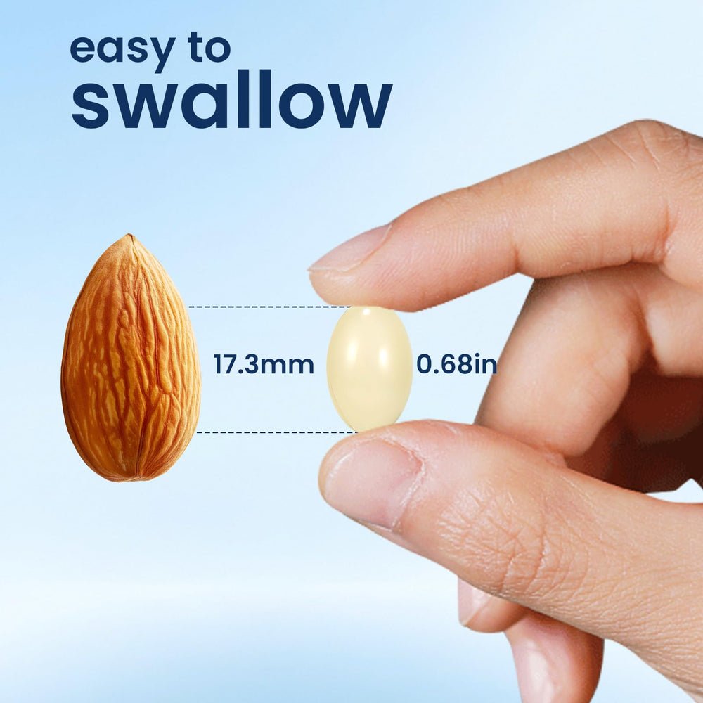 Small easy-to-swallow softgels designed for daily use