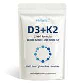 PANWELL Vitamin D3 K2 Softgels bottle label