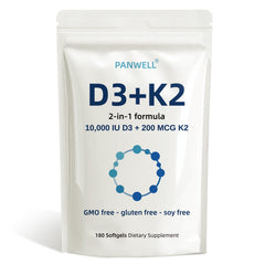 PANWELL Vitamin D3 K2 Softgels bottle label