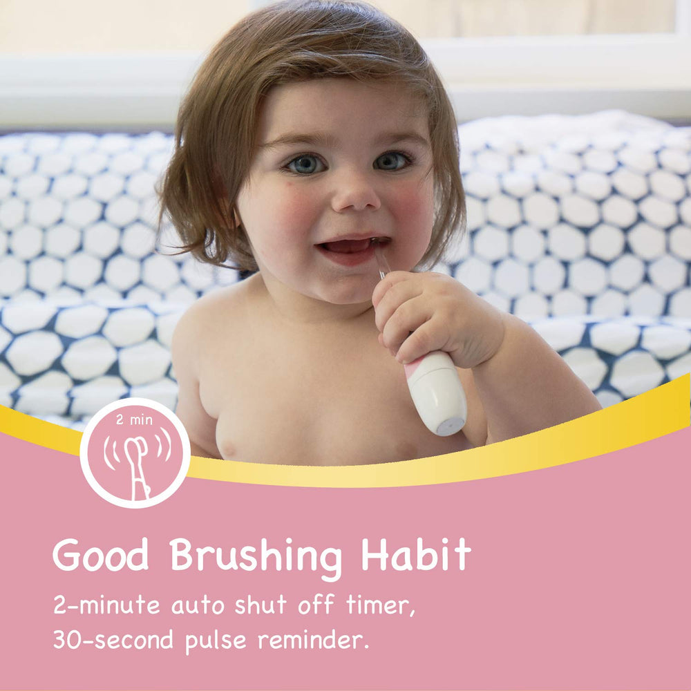 Sonic electric features for infant brushing