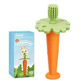 Papablic Carrot Baby Toothbrush for 6 to 12 months — front view