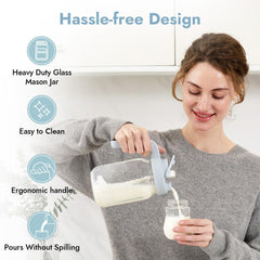 Safe storage solution for breastmilk and formula with Papablic pitcher