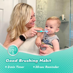 Jo toddler toothbrush showing LED timer