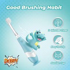 Pack includes batteries and extra brush heads