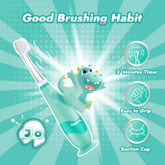 LED timer feature on Papablic toddler toothbrush