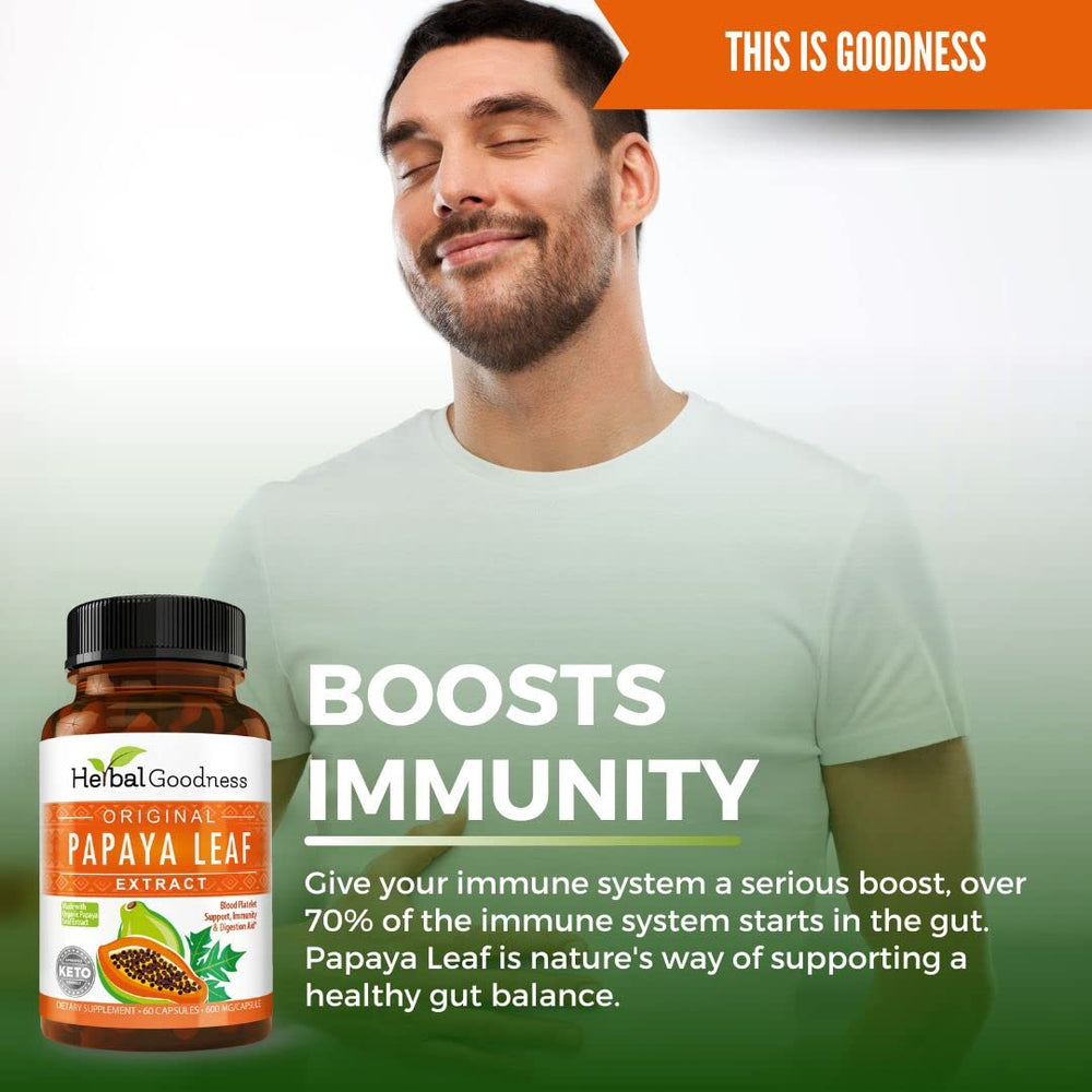 Papaya leaf extract visualizing blood health and platelet support
