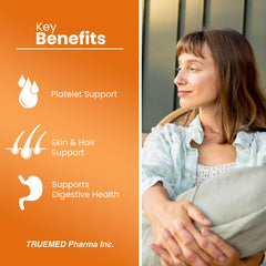 Graphic illustrating platelet health supported by Papaya Leaf Extract